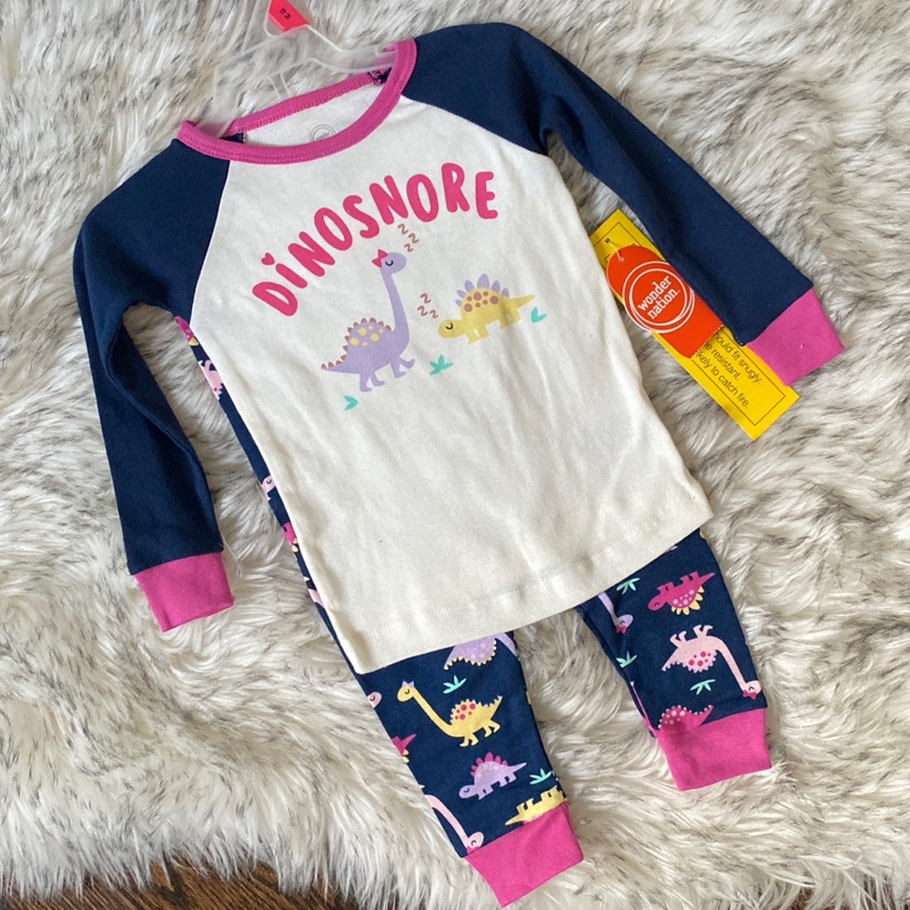 💕2/$30💕 18M NWT Toddler Girl Dinosaur Pajama Set